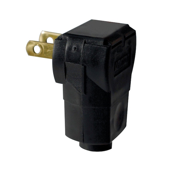 Leviton Leviton Commercial and Residential Vinyl Non-Polarized Plug 1-15P 18-14 AWG 2 Pole 2 Wire 101AN-000 - main